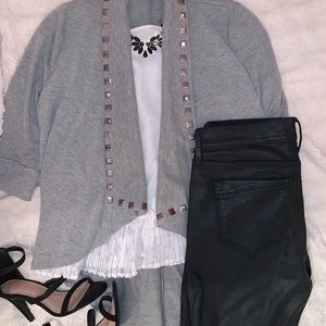 Heather grey cardigan ~ Francesca’s Collections